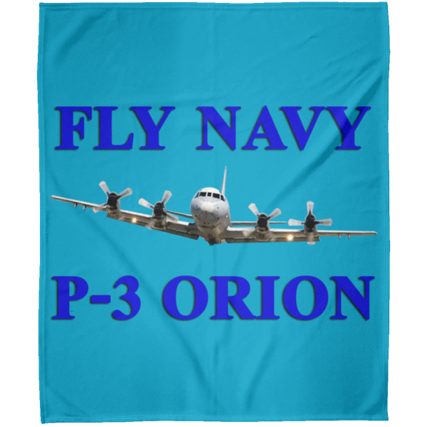 Fly Navy P-3 1 Blanket - Arctic Fleece Blanket 50x60