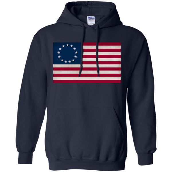 Betsy Ross Flag Pullover Hoodie