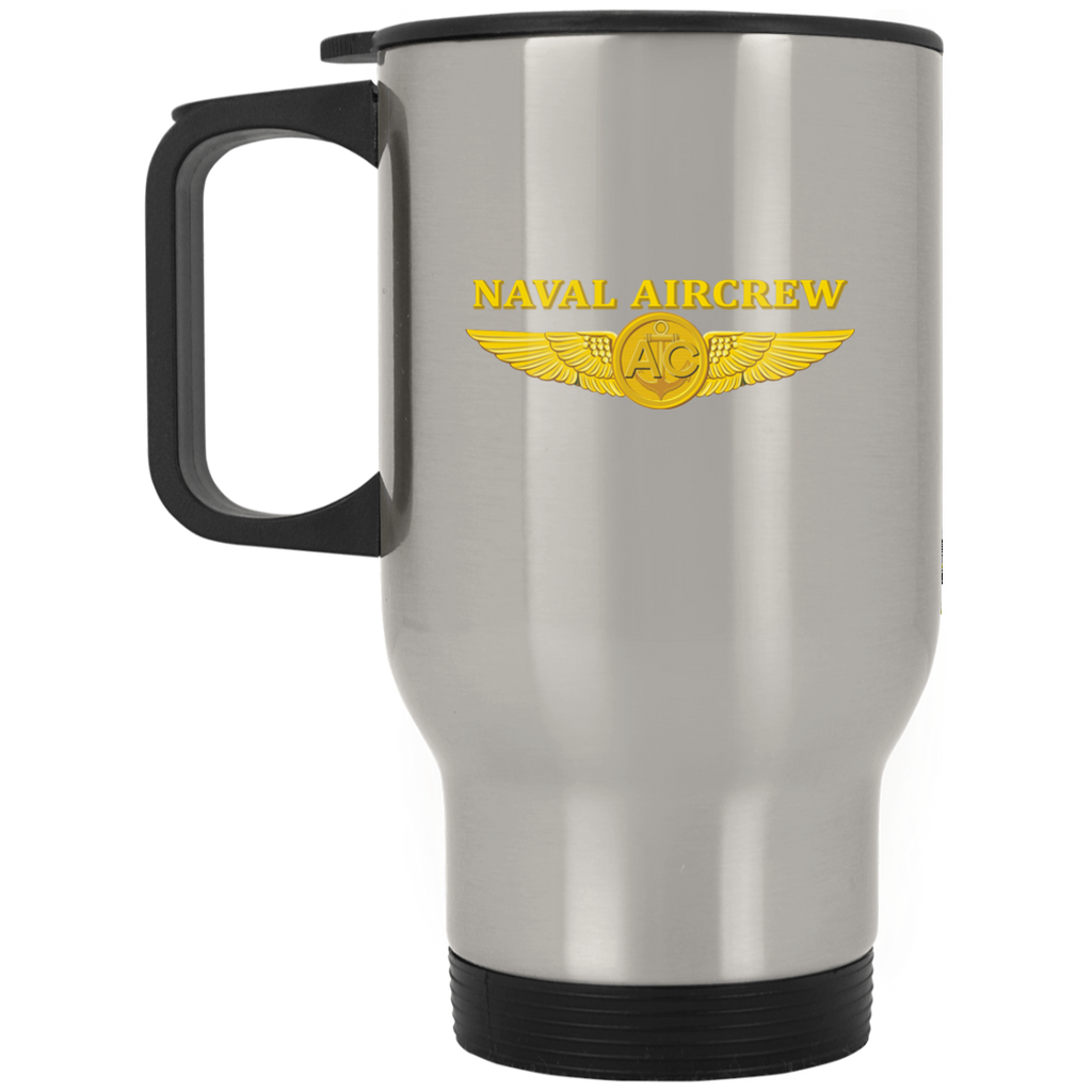 Aircrew 3 Silver Stainless Travel Mug