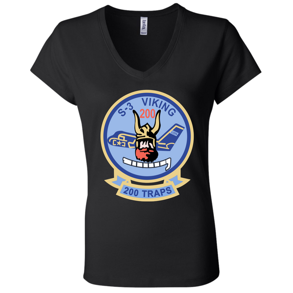 S-3 Viking 4 Ladies Jersey V-Neck T-Shirt