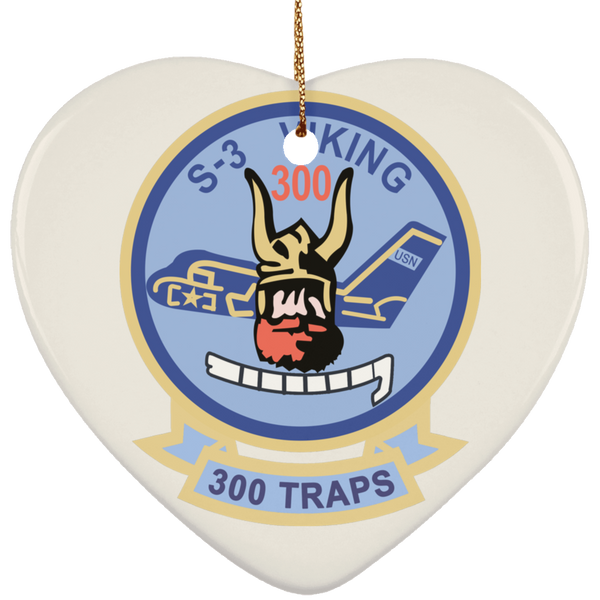 S-3 Viking 5 Ornament - Heart