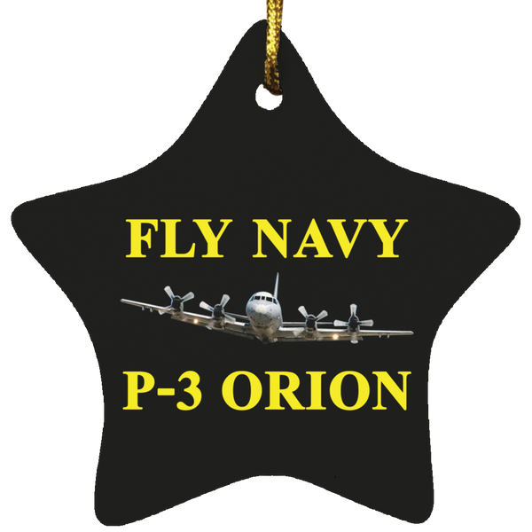 Fly Navy P-3 3 Ornament - Star