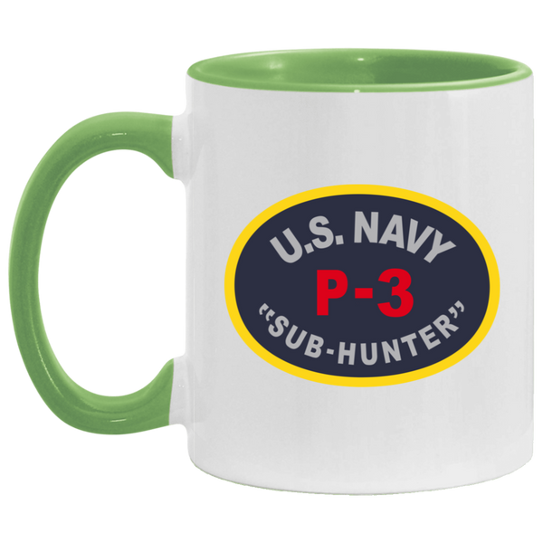 P-3 Sub Hunter Accent Mug - 11oz