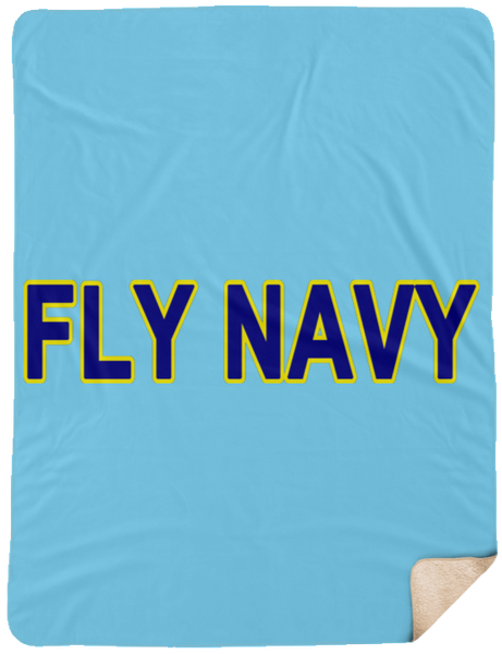 Fly Navy 2 Blanket - Sherpa 60X80