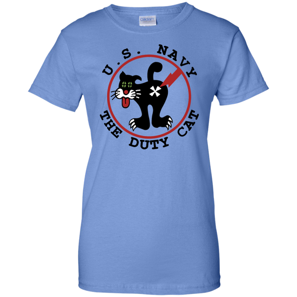 Duty Cat 4 Ladies Custom Cotton T-Shirt