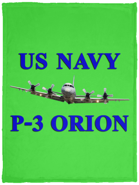 US Navy P-3 1 Blanket - Cozy Plush Fleece Blanket - 30x40