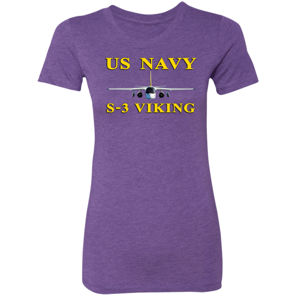 US Navy S-3 3 Ladies' Triblend T-Shirt