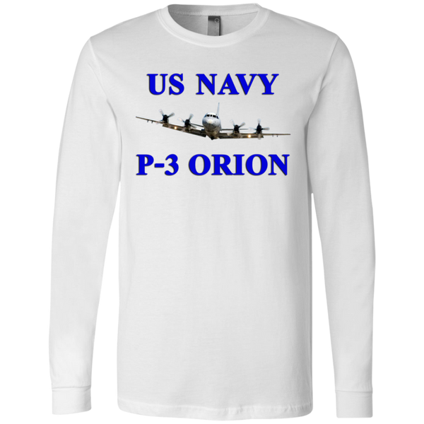 US Navy P-3 1 Jersey LS T-Shirt