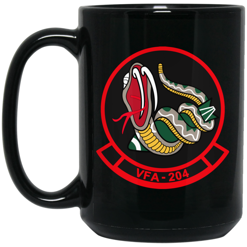 VFA 204 3 Black Mug - 15oz