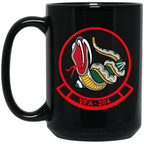 VFA 204 3 Black Mug - 15oz