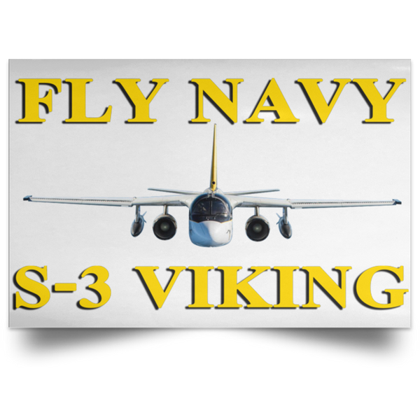 Fly Navy S-3 3 Poster – Landscape