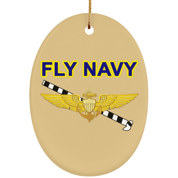 Fly Navy Tailhook 1 Ornament - Oval