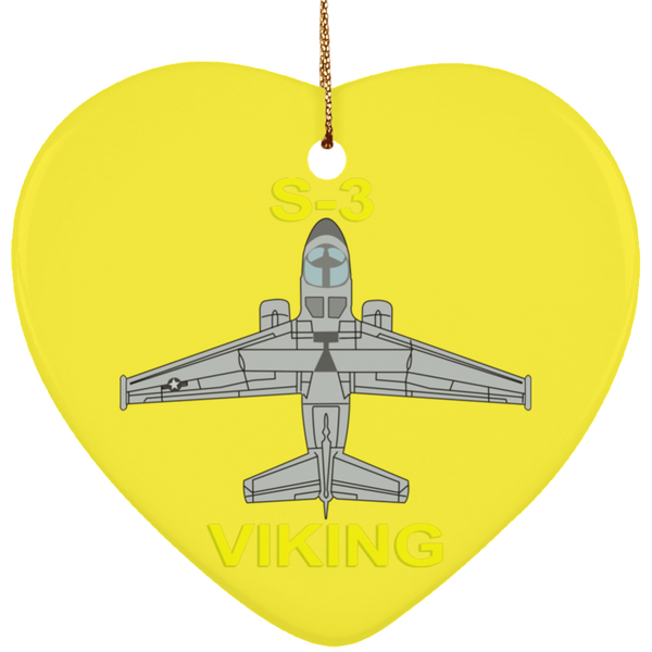 S-3 Viking 11 Ornament - Heart