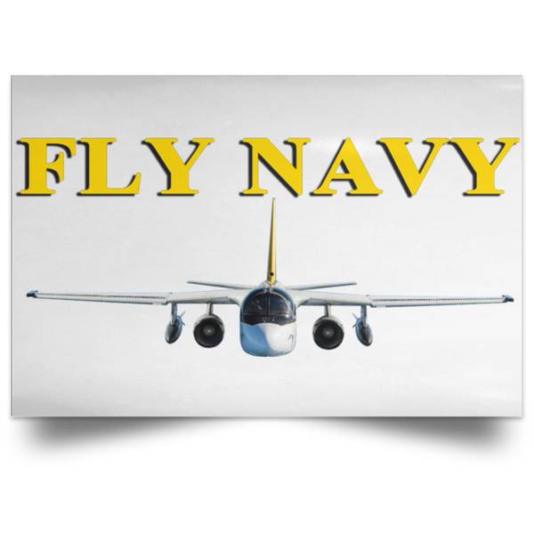 Fly Navy S-3 4 Poster – Landscape