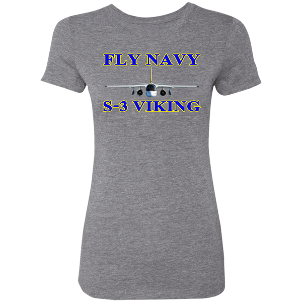 Fly Navy S-3 1 Ladies' Triblend T-Shirt