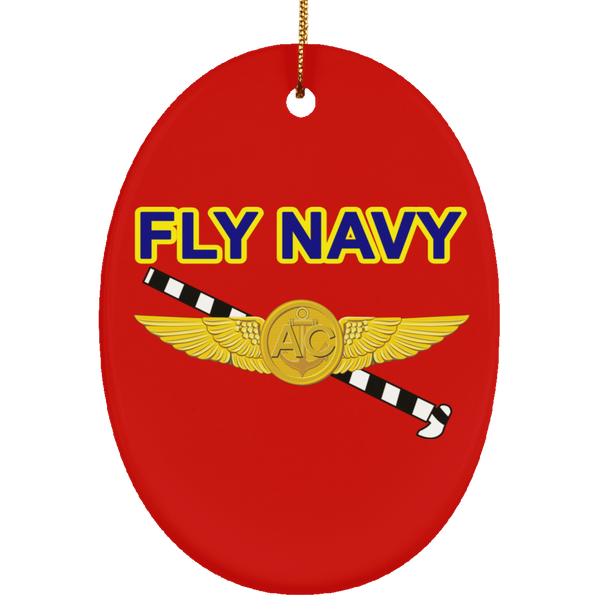 Fly Navy Tailhook 2 Ornament - Oval