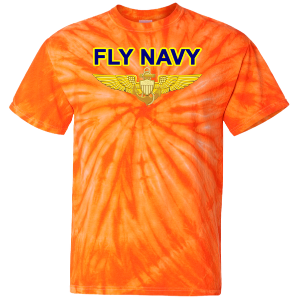 Fly Navy Aviator Cotton Tie Dye T-Shirt
