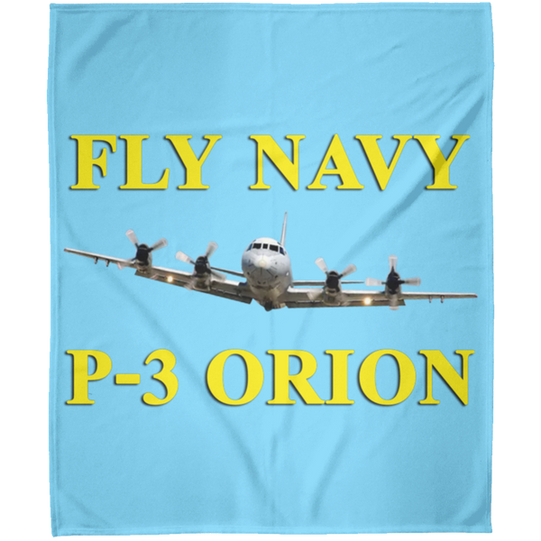 Fly Navy P-3 3 Blanket - Arctic Fleece Blanket 50x60