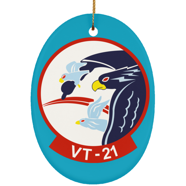 VT 21 2 Ornament Ceramic - Oval