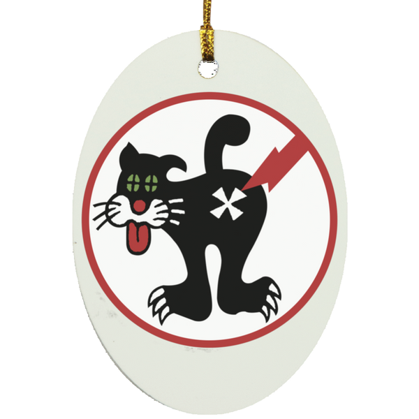 Duty Cat 1 Ornament - Oval