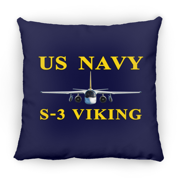 US Navy S-3 3 Pillow - Square - 16x16