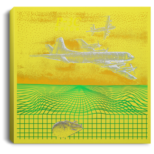 P-3C 2 Canvas - Square .75in Frame