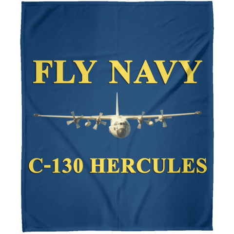 Fly Navy C-130 3 Blanket - Arctic Fleece Blanket 50x60