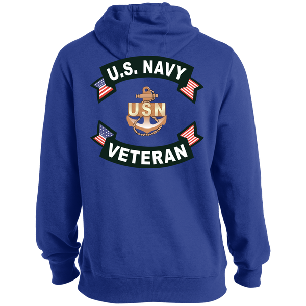 Navy Veteran 1b Tall Pullover Hoodie