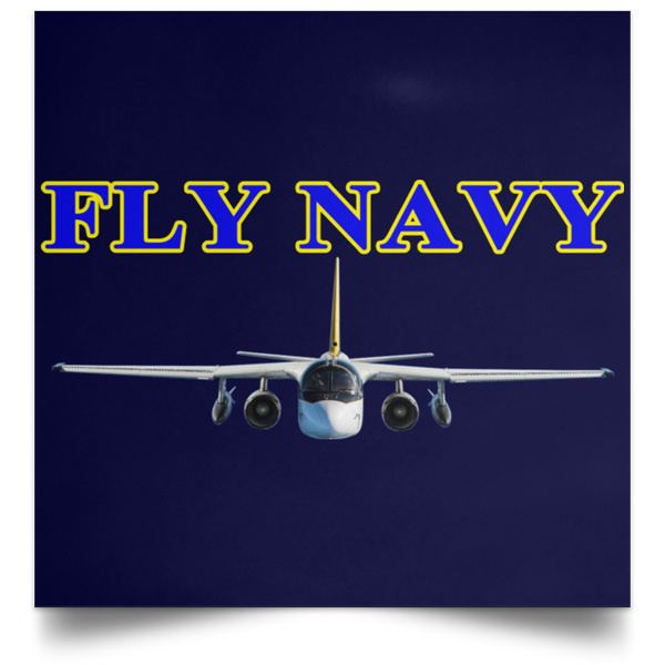 Fly Navy S-3 2 Poster - Square