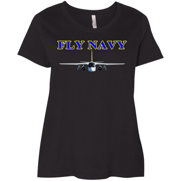 Fly Navy S-3 2 Ladies' Curvy T-Shirt