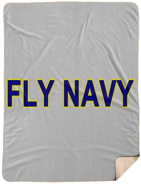 Fly Navy 2 Blanket - Sherpa 60X80