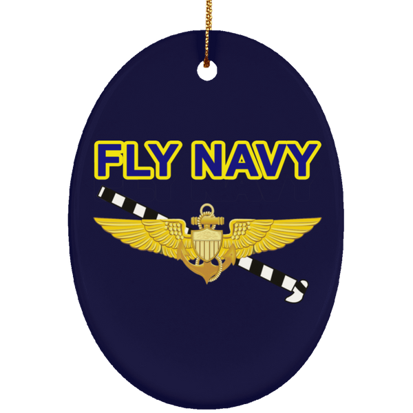 Fly Navy Tailhook 1 Ornament - Oval