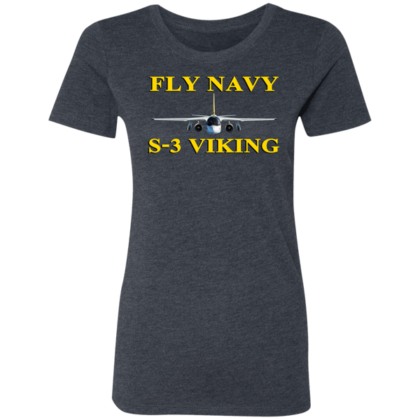 Fly Navy S-3 3 Ladies' Triblend T-Shirt