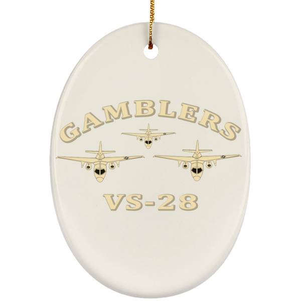 VS 28 7 Ornament Ceramic - Oval