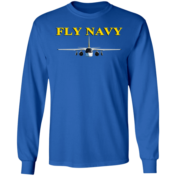 Fly Navy S-3 4 LS Ultra Cotton T-Shirt