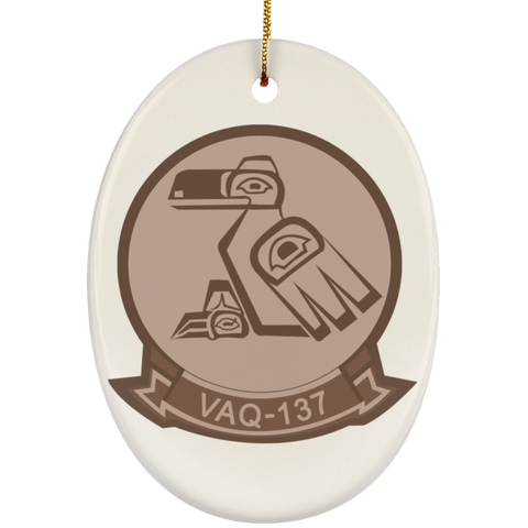 VAQ 137 2 Ornament Ceramic - Oval