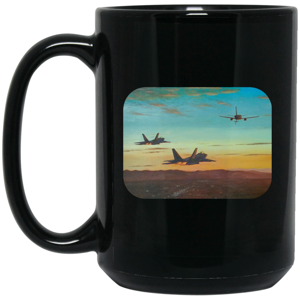 Time To Refuel 2 Black Mug - 15oz