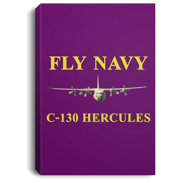 Fly Navy C-130 3 Canvas -  Portrait .75in Frame