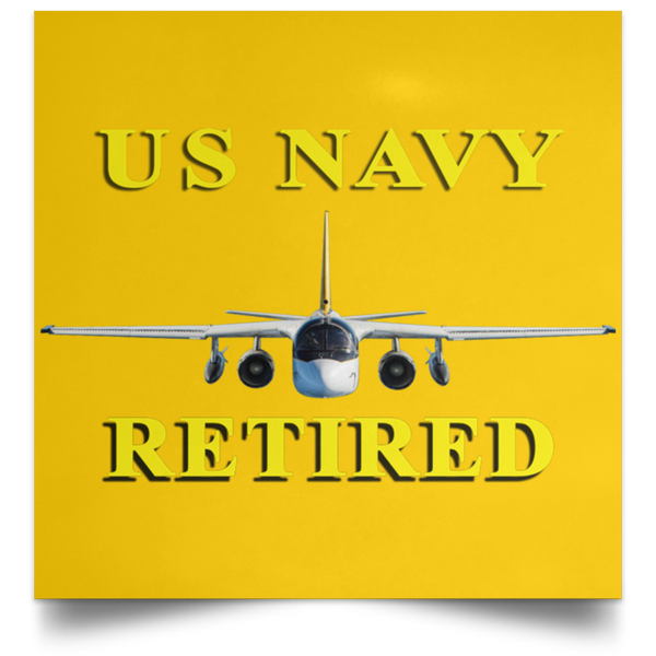 Navy Retired 2 Poster - Square