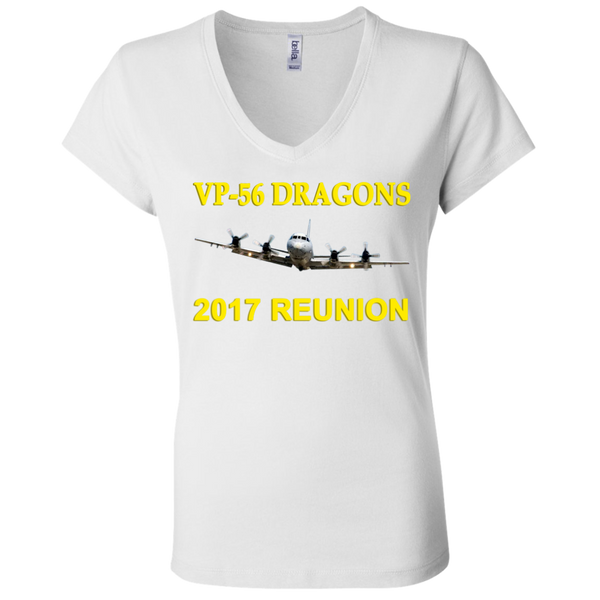 VP-56 2017 Reunion 2 Ladies Jersey V-Neck T-Shirt