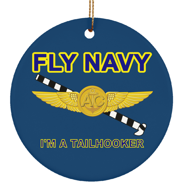 Fly Navy Tailhooker 2 Ornament - Circle