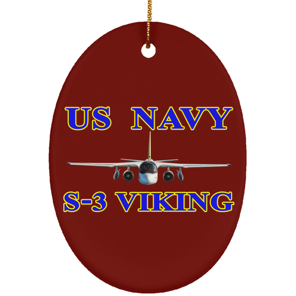 US Navy S-3 1 Ornament - Oval