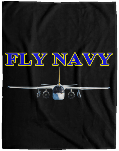 Fly Navy S-3 2 Blanket - Velveteen Micro Fleece Extra Large