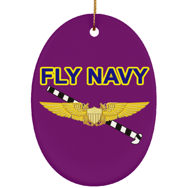 Fly Navy Tailhook 3 Ornament - Oval