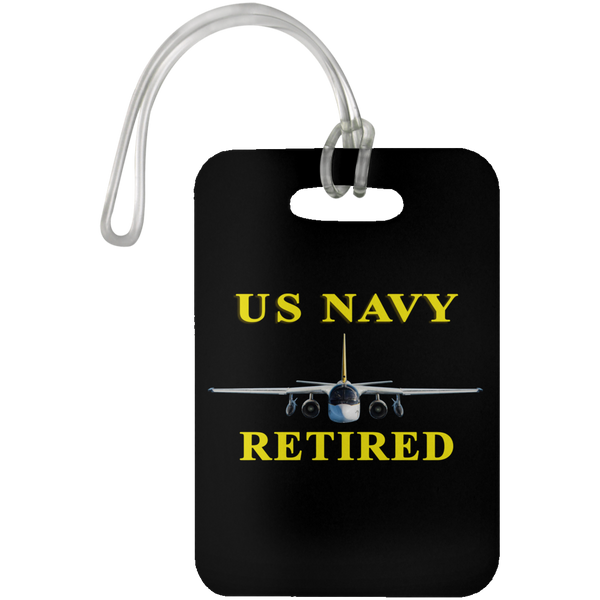 Navy Retired 2 Luggage Bag Tag