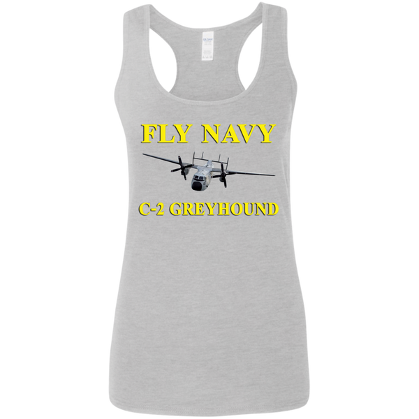 Fly Navy C-2 3 Ladies' Softstyle Racerback Tank