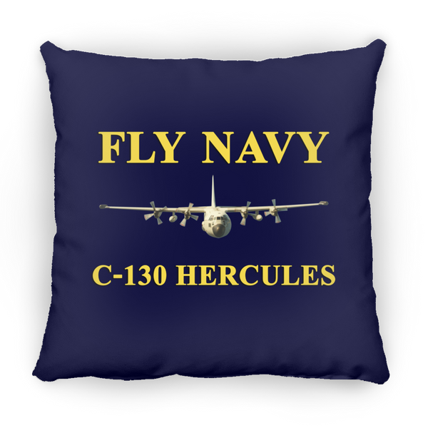 Fly Navy C-130 3 Pillow - Square - 14x14