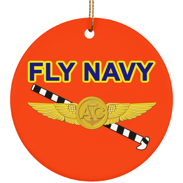 Fly Navy Tailhook 2 Ornament - Circle