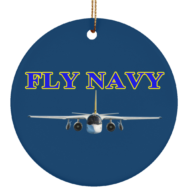 Fly Navy S-3 2 Ornament – Circle