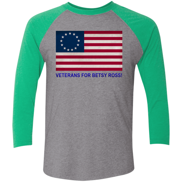 Betsy Ross Vets 1 Baseball Raglan T-Shirt